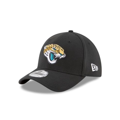 Black Jacksonville Jaguars Hat - New Era NFL Team Classic 39THIRTY Stretch Fit Caps USA2079341